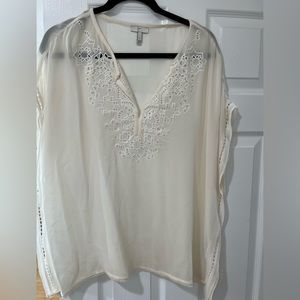 Joie. Off white size small flowy blouse